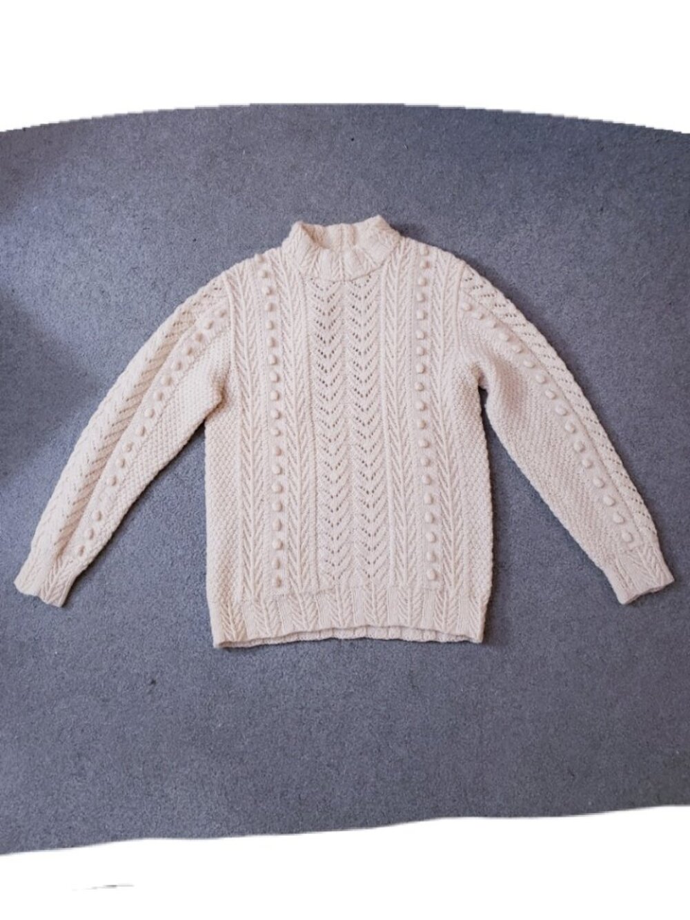 Handknit wool sweater